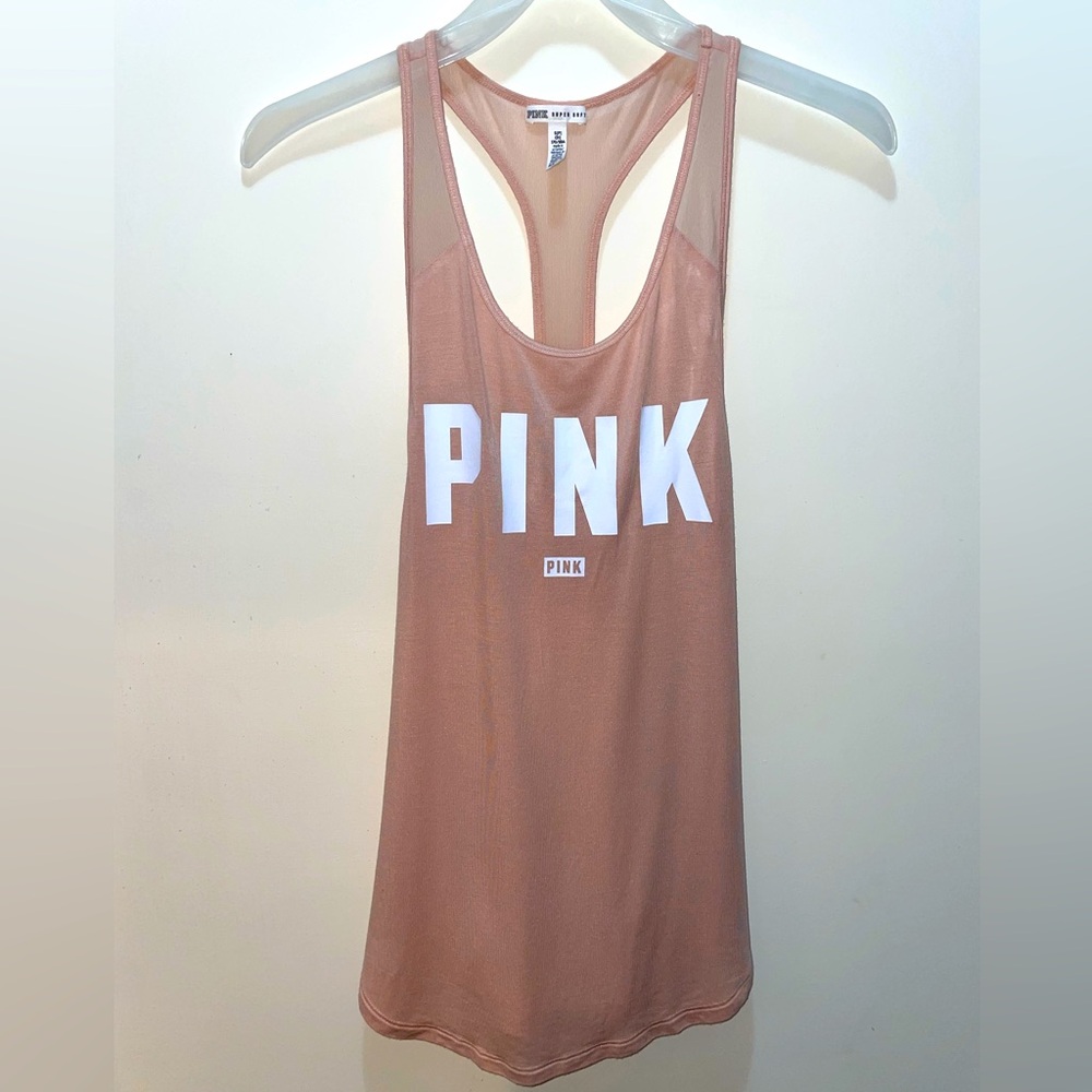 Never worn baby pink Victoria’s Secret Pink tank.